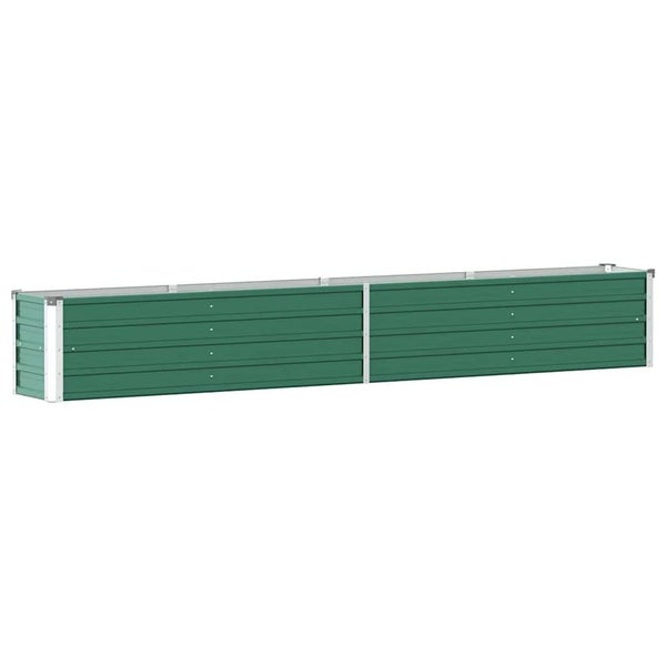 Langer Pflanzkasten aus Metall für den Garten