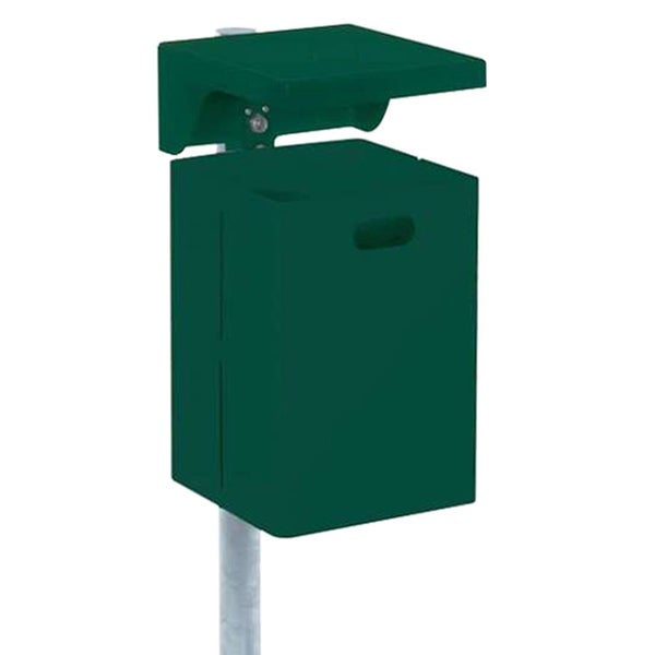 Briefkasten mit Zeitungsfach auf Ständer