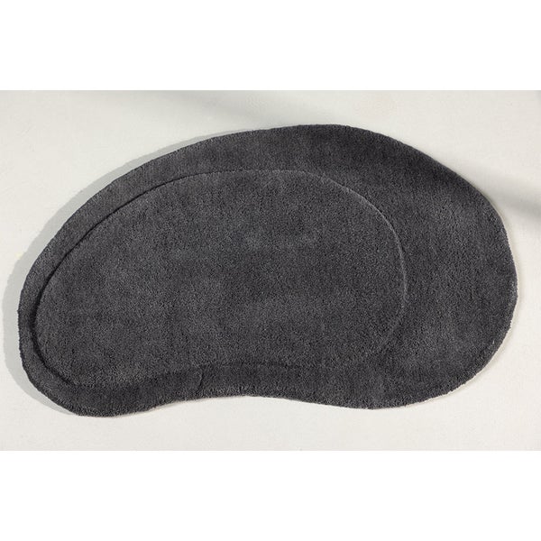 Sten Badematte 75x50cm dunkel grau. 50 X 75 X 2 cm