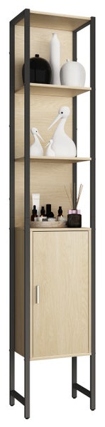 Holz Metall Badmöbel Badschrank Hochschrank Edino