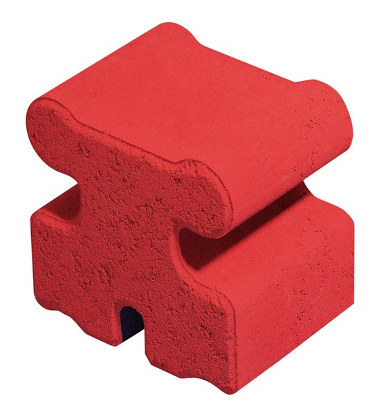 Betonpflasterstein in Doppel-T-Form für den Außenbereich.