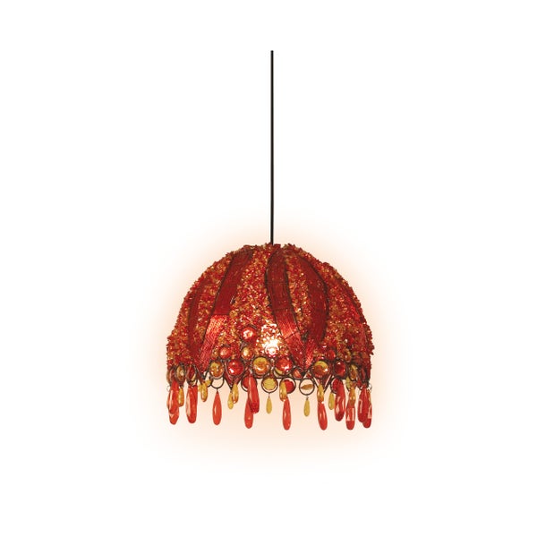 Hängelampe mit Schmucksteinen