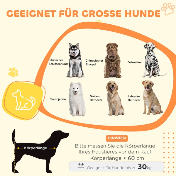 PawHut Hundekäfig für Zuhause, Hundehütte, Indoor Haustierkäfig mit Kissen, Hundehaus mit Fenster, Hundebox für große Hunde, Grau, 100 x 60 x 73,5 cm