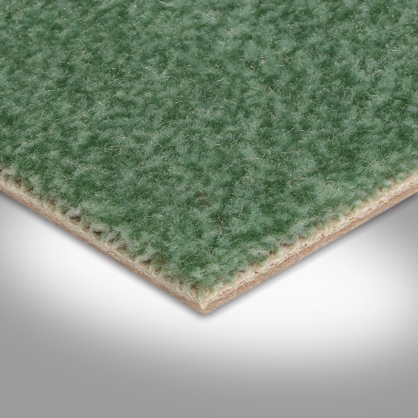 Teppichboden grün mit Velours Oberfläche angenehme Haptik 500 cm Breite (Meterware)