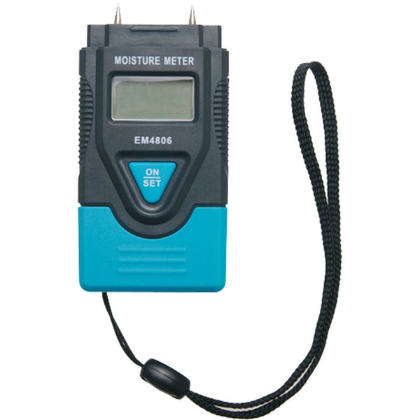 Feuchtigkeitsmesser mit LCD-Display und Trageschlaufe