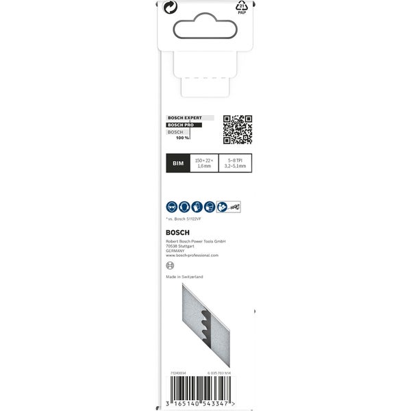 Bosch PRO Multi Material Demolition S610VF Blatt 1,6 x 22 x 150 mm 5-tlg. - 2608657608