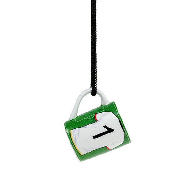 Fußball-Tassenschmuck mit Trikotmotiv und Nummer 1