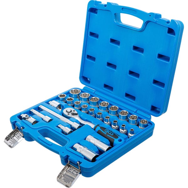 BGS Werkzeugkoffer mit Steckschlüsseleinsätzen und Ratsche
