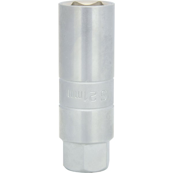 KS TOOLS Stoßdämpfer-Außensechskant-Gegenhalter-Stecknuss 21 mm - 150.9421
