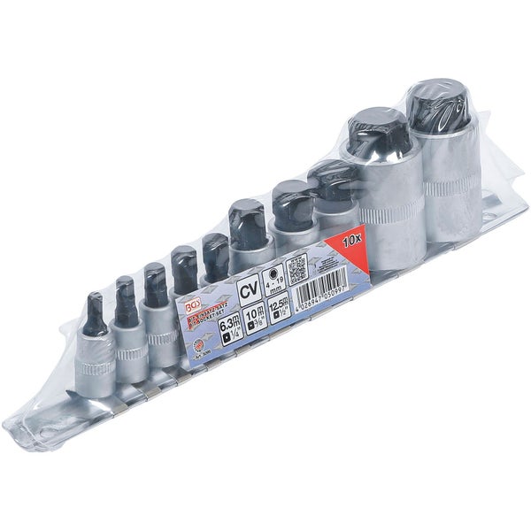 BGS Bit-Einsatz-Satz extra kurz Innensechskant 4 - 19 mm 10tlg. - 5099