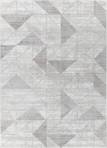 Moderner Skandinavischer Teppich Weiß/Grau 200x275 cm HAVEN