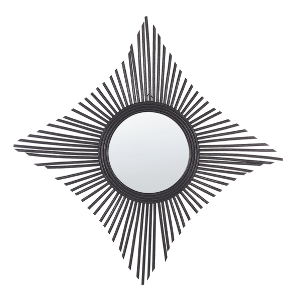 Wandspiegel mit dekorativem Rahmen im Sonnenstrahl-Design