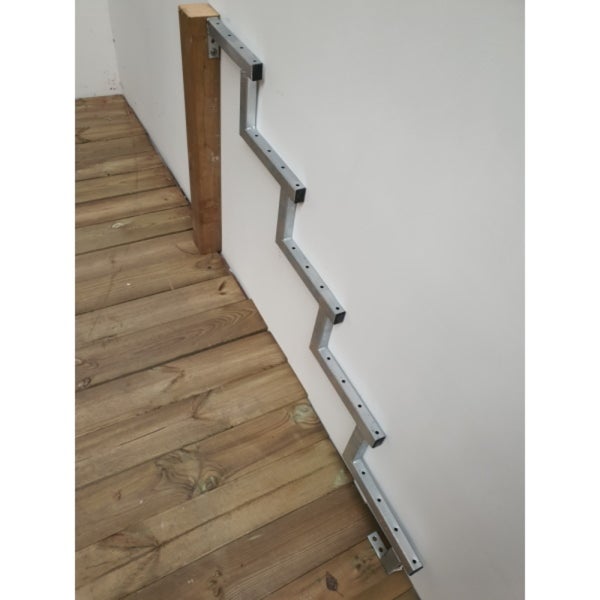 Treppenwange 5 Stufen aus Stahl für Außentreppe, Gartentreppe, Terrassentreppe