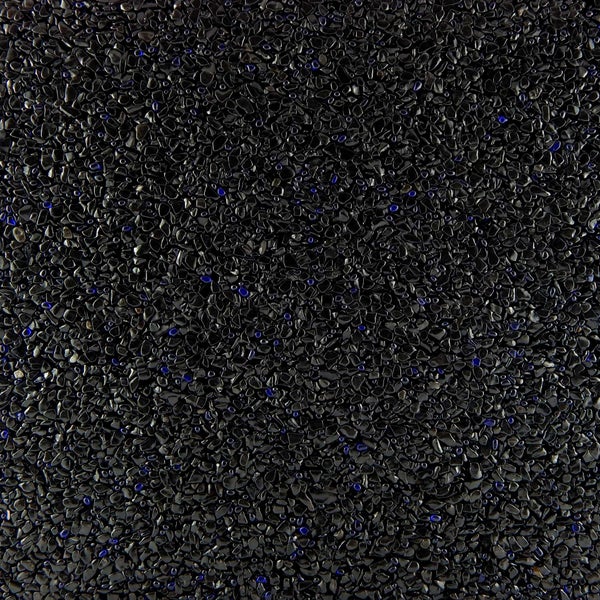 Terralith Glassteinteppich Vetro Zaffiro Blu / Nero für 1 qm -innen-