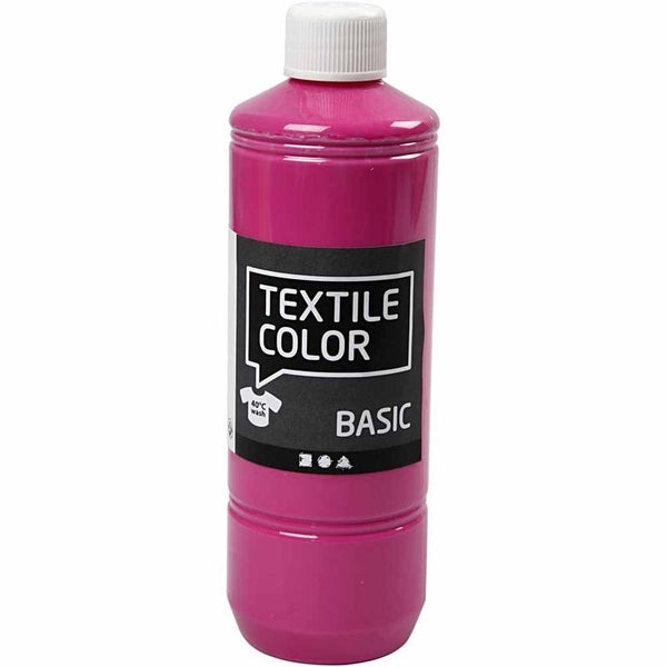 Creativ Company  Textilfarbe, Pink, 500 ml, 1 Flasche