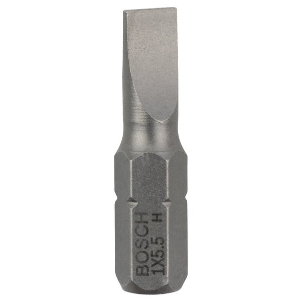 Bosch 25x Schrauberbit Extra-Hart, S 1,0 x 5,5, 25 mm - 2607001465