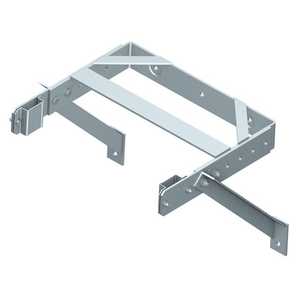 Zarges Wandhalter U-Bügelform verstellbar Edelstahl 400-600mm Wandabstand