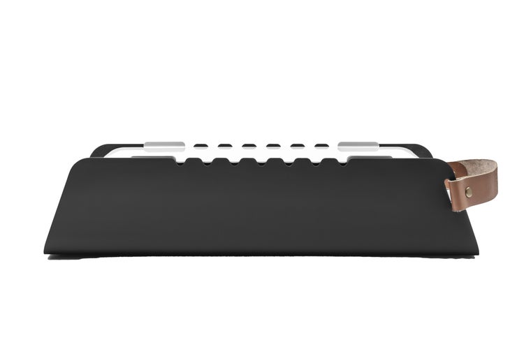 Schmutzfangmatte mit Tragegriff aus Leder