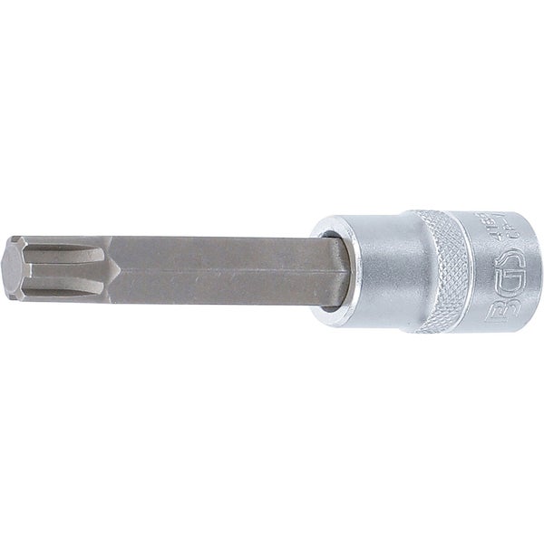 BGS Bit-Einsatz Länge 100 mm Antrieb Innenvierkant 12,5 mm (1/2) Keil-Profil (für RIBE) M12 - 4166
