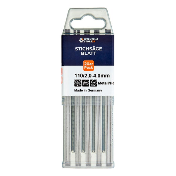WS24 20x Bi-Metall Stichsägeblatt gefräst/geschränkt GL 132 VL 110 mm gerade - WS24-100028