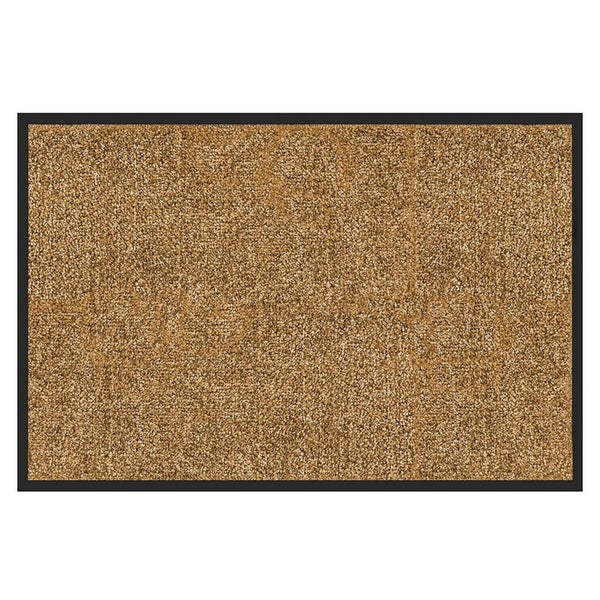 FLOORDIREKT Fußmatte Rhine - Unicolor - Schmutzfangmatte für Innen & Außenbereiche - Beige - 90 x 150 cm
