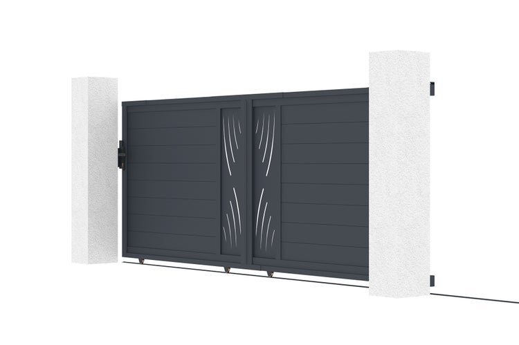 Schiebetor aus Aluminium 4m VELETA 400C140 Grau