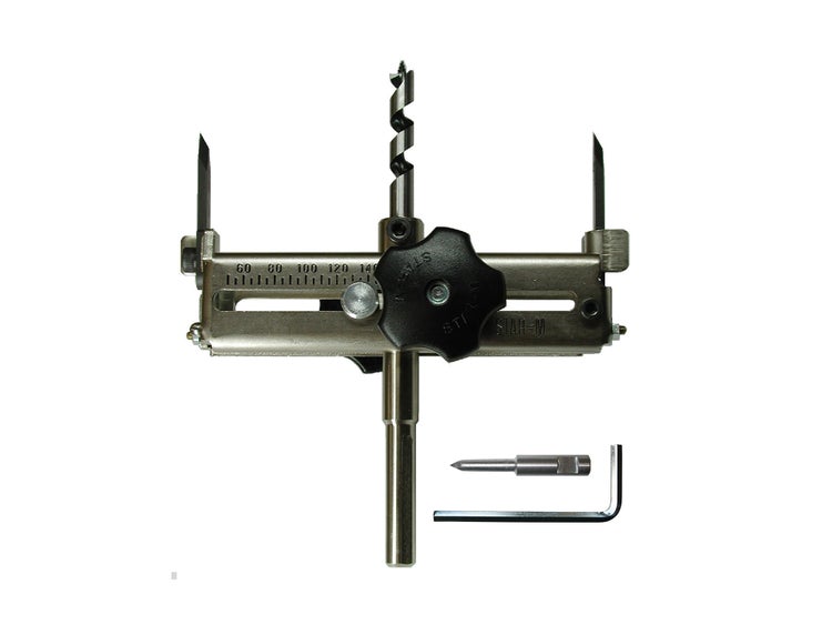 Kreisschneider mit Bohrer und Zubehör