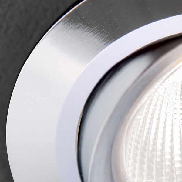 Einbaustrahler Aluminium GU10 Ø 9cm Chrom