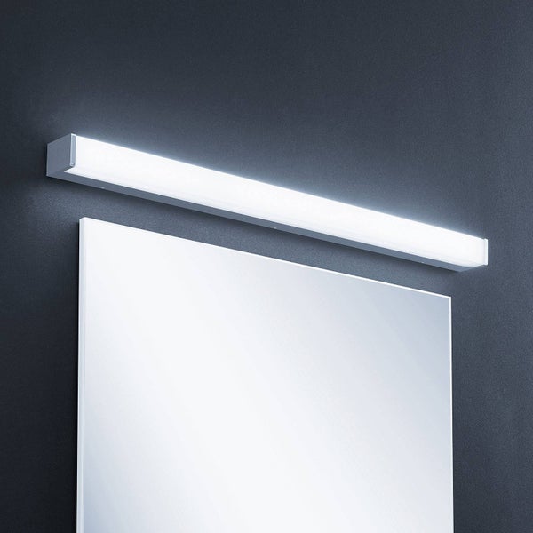 Lindby LED Wandleuchte, Wandlampe Bad Klea (spritzwassergeschützt (Modern) in Chrom aus Aluminium (1 flammig ) - Wandleuchten Spiegelleuchte Badezimmer Wandbeleuchtung Badezimmerleuchte