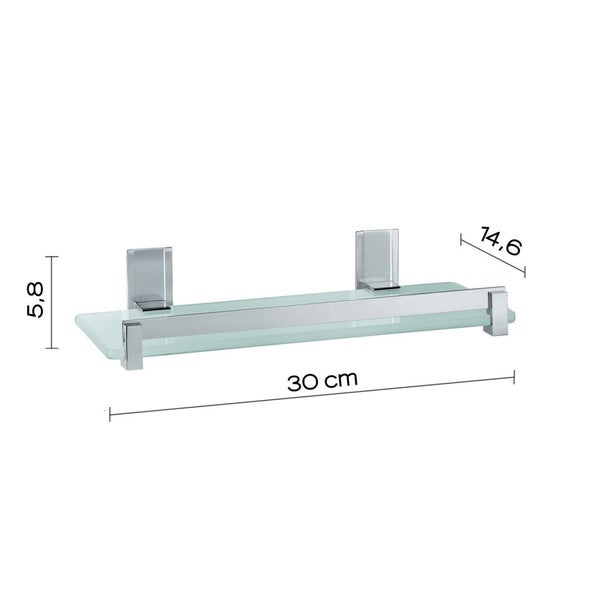 Ablage aus Aluminium und Glas | Calatea