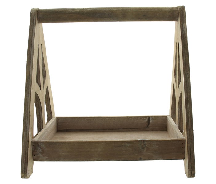 FRANK FLECHTWAREN | Tablett Vintage, HOLZ, 31 x 26 x 31 cm