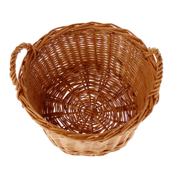 FRANK FLECHTWAREN | Füllkorb Natur, mittel, WEIDE, Ø 35 cm, Höhe 18 cm