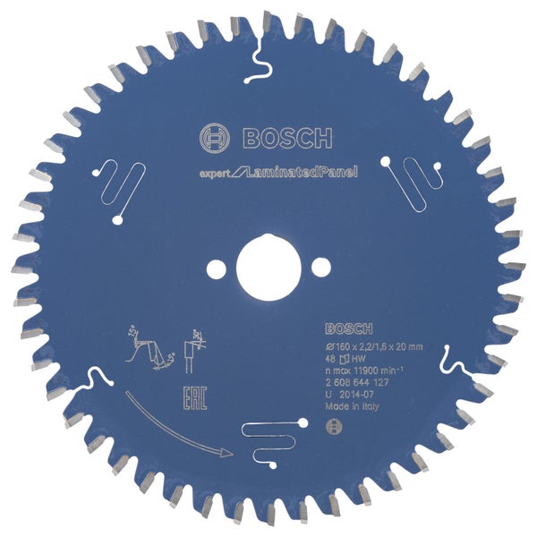 Bosch Kreissägeblatt Expert for Laminated Panel für Handkreissägen 160 x 20 x 2,2 mm 48 - 2608644127