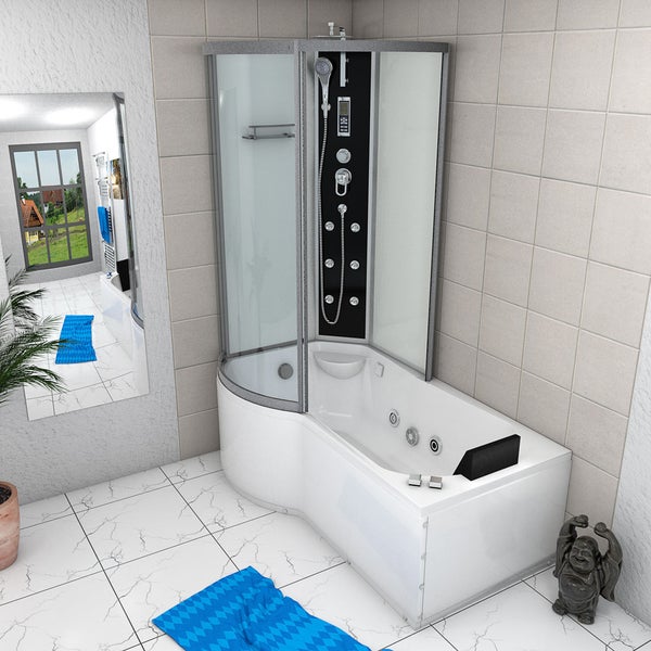 Whirlpool Wanne Duschkabine ws K50-R01-WP-EC 100x1