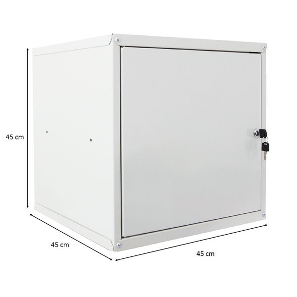 PROREGAL Schließfachwürfel Cubic XL HxBxT 45 x 45 x 45 cm Grau