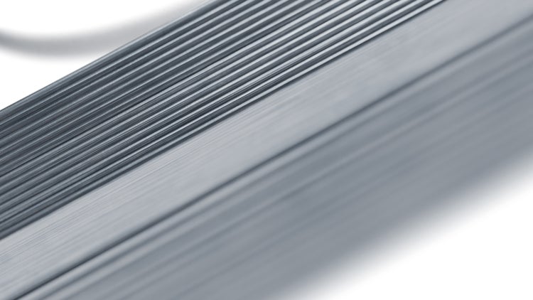 Aluminiumprofil mit Rillen