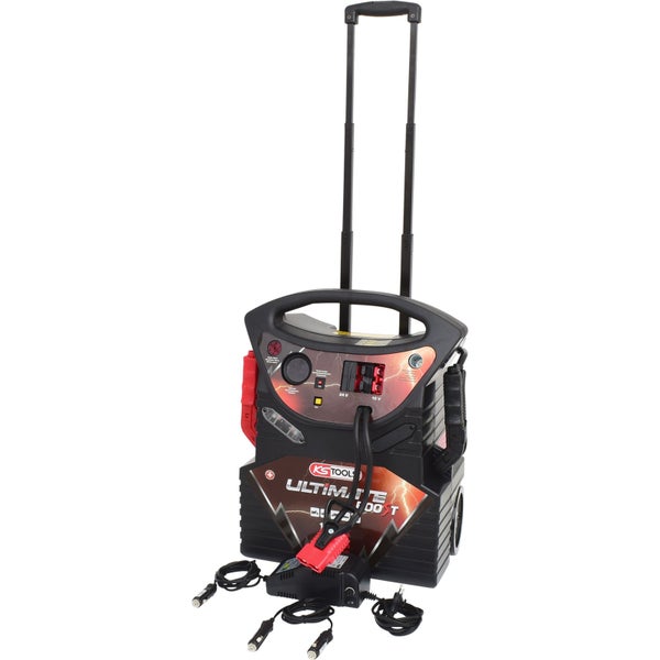 KS Tools Ultimate Boost Starthilfe mit Batterie, Ladegerät und Zubehör