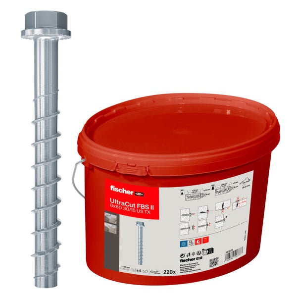 Fischer UltraCut FBS II 8x80 30/15 US Eimer - 563925