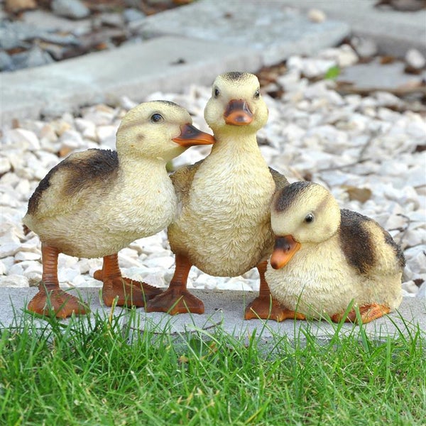 Dekofigur Gartenfigur Entenküken