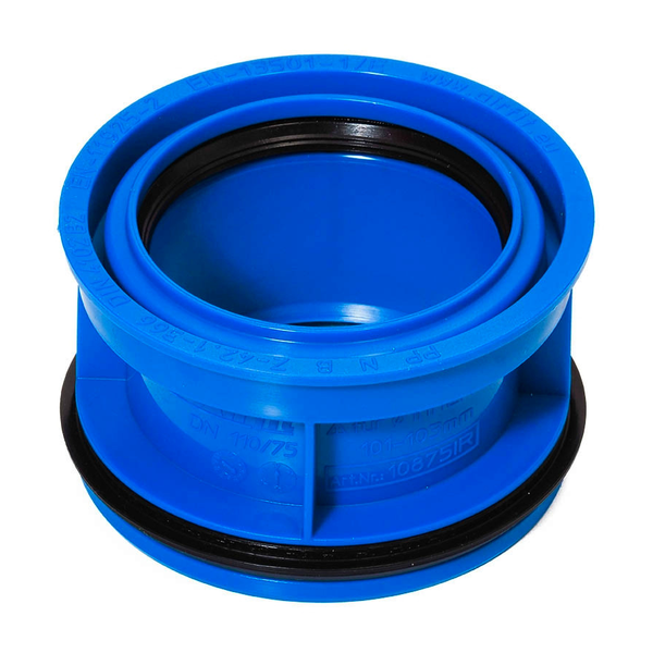 Airfit Abwasser-Innenreduzierstück PP, blau, für dickwandige Rohre DN110/75, 10875IR