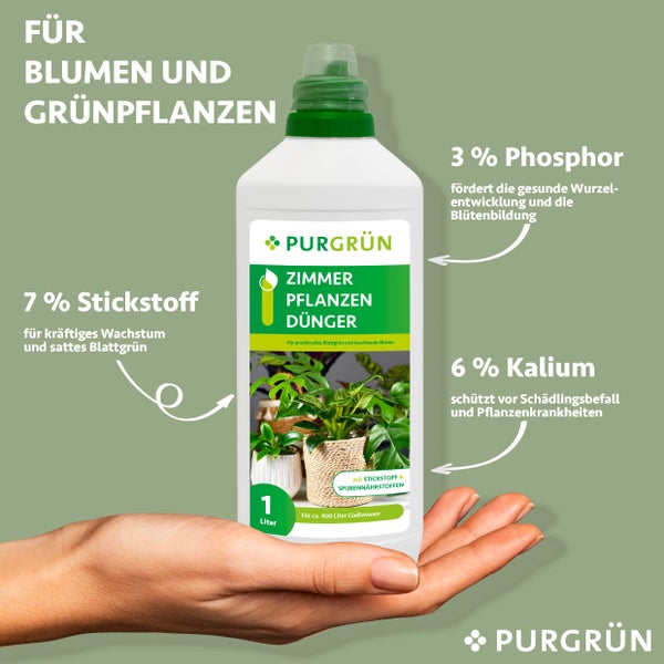 Purgrün Zimmerpflanzen-Dünger 1 Liter