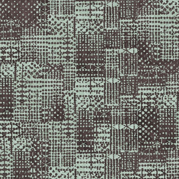 Textiltapete mit grafischem Punktmuster