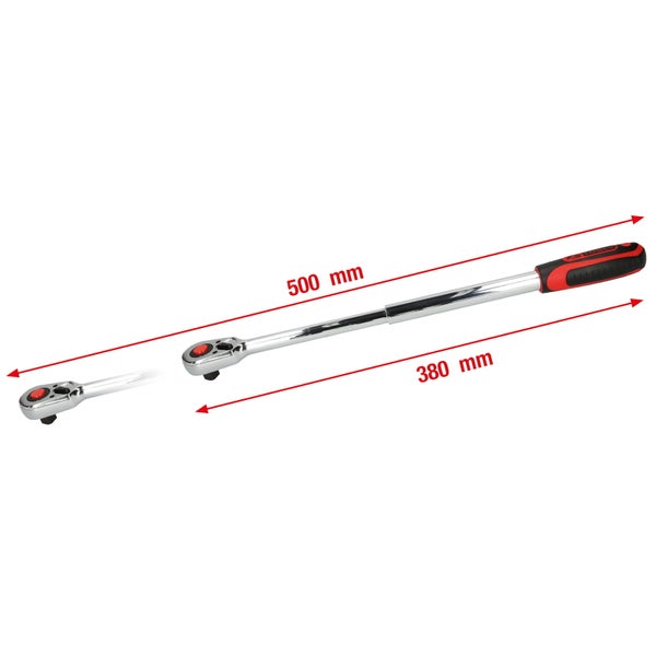 Umschaltknarre mit Teleskopauszug und KS Tools Logo