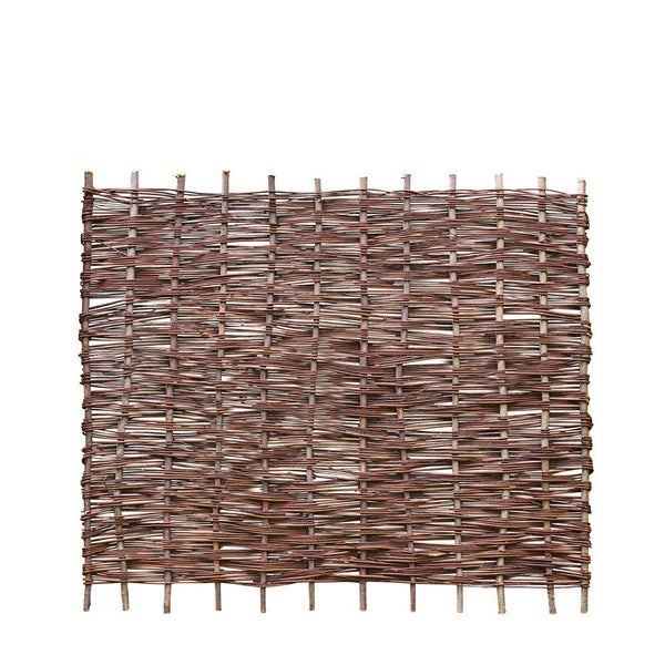 Geflochtener Sichtschutz aus Weide