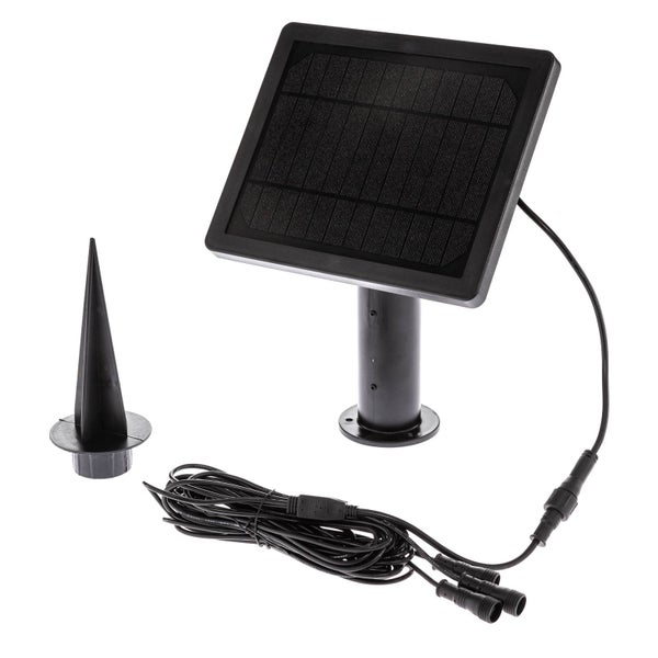 Lindby 3er Set LED Solarleuchten Malida (spritzwassergeschützt (Modern) in Schwarz aus Aluminium (3 flammig, ) - Solarlampe Solarleuchte Garten