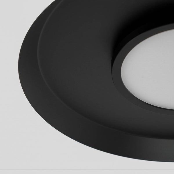 Schwarze Deckeneinbauleuchte