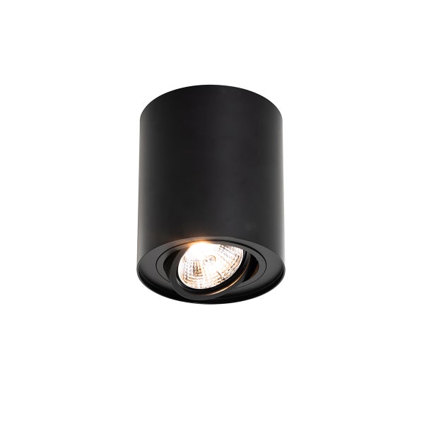 Schwarze Deckenleuchte mit Leuchtmittel