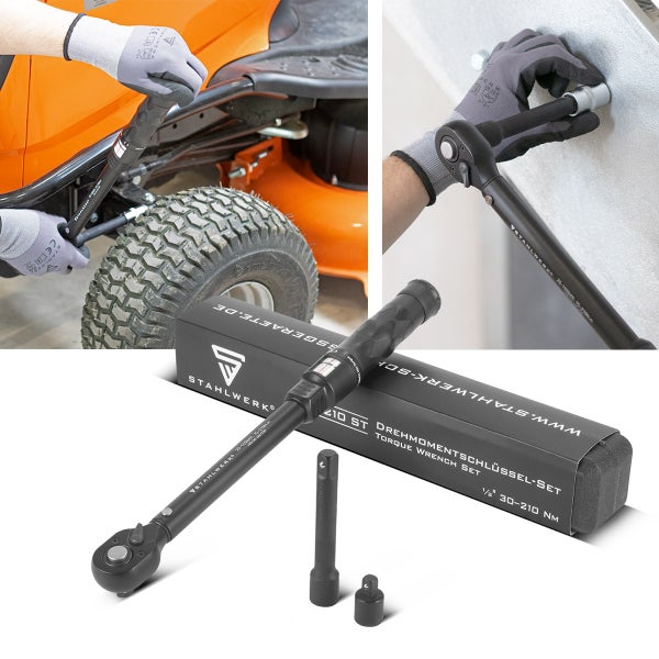 STAHLWERK Drehmomentschlüssel TWS-210 ST 72 Zähne 30-210 Nm 1/2“ Ratsche