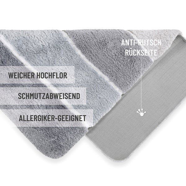 Badteppich Grau Multi Rio Marina Homie Living 60x100 cm