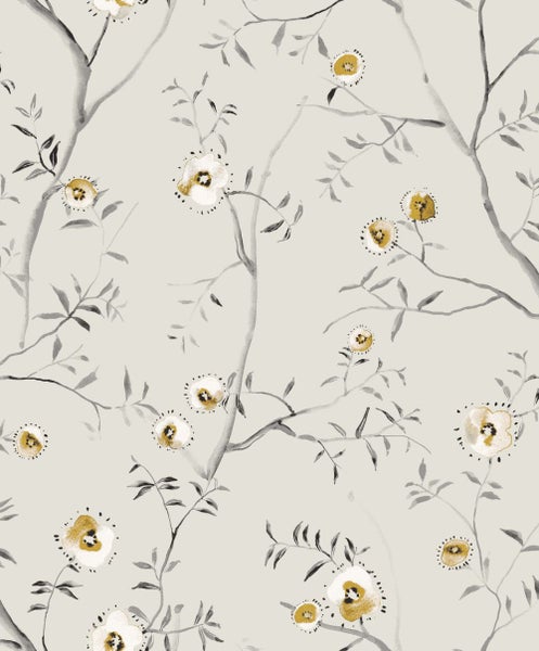 Nahaufnahme einer Hortensienblüte mit Blättern